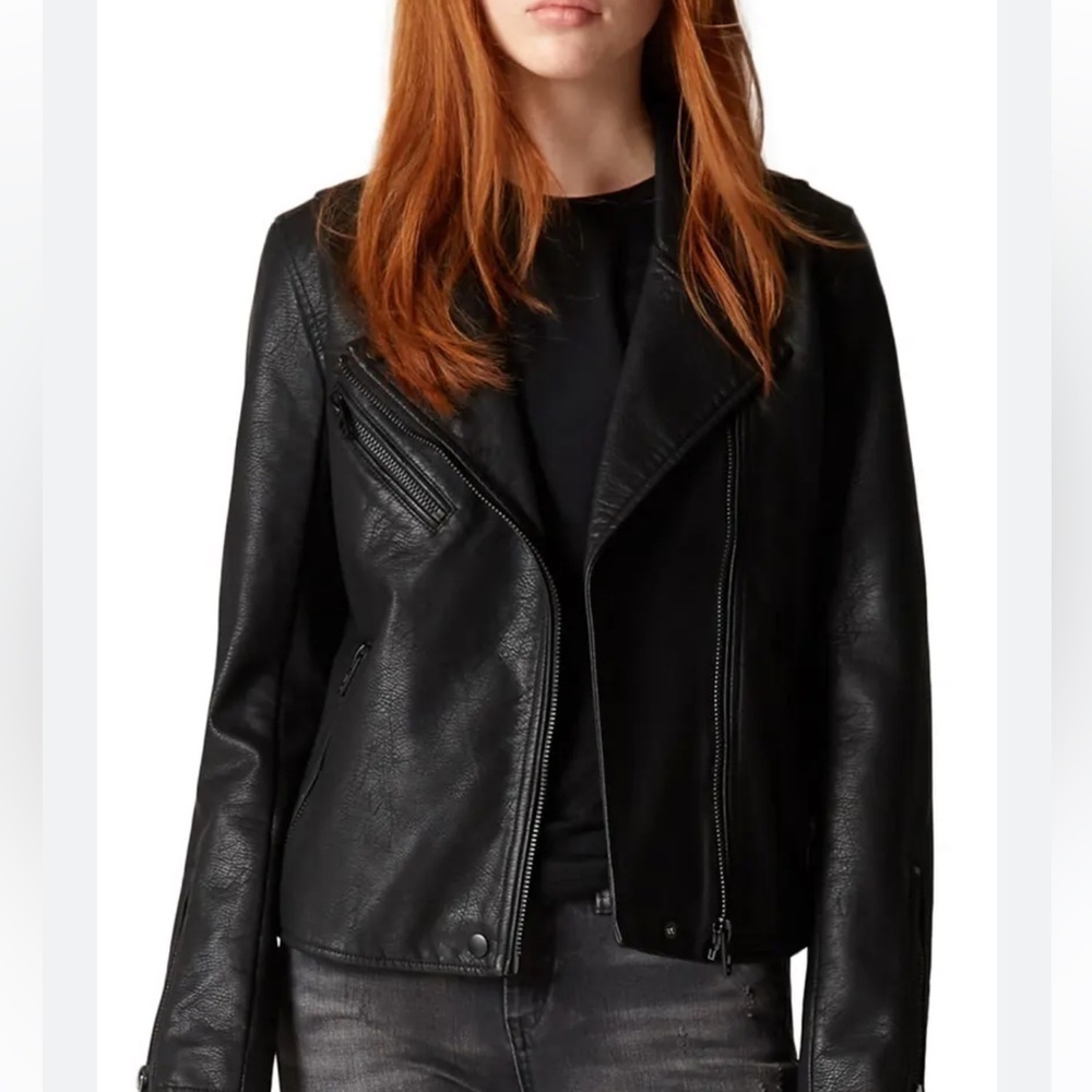 Blank NYC Black Faux Leather Moto Jacket